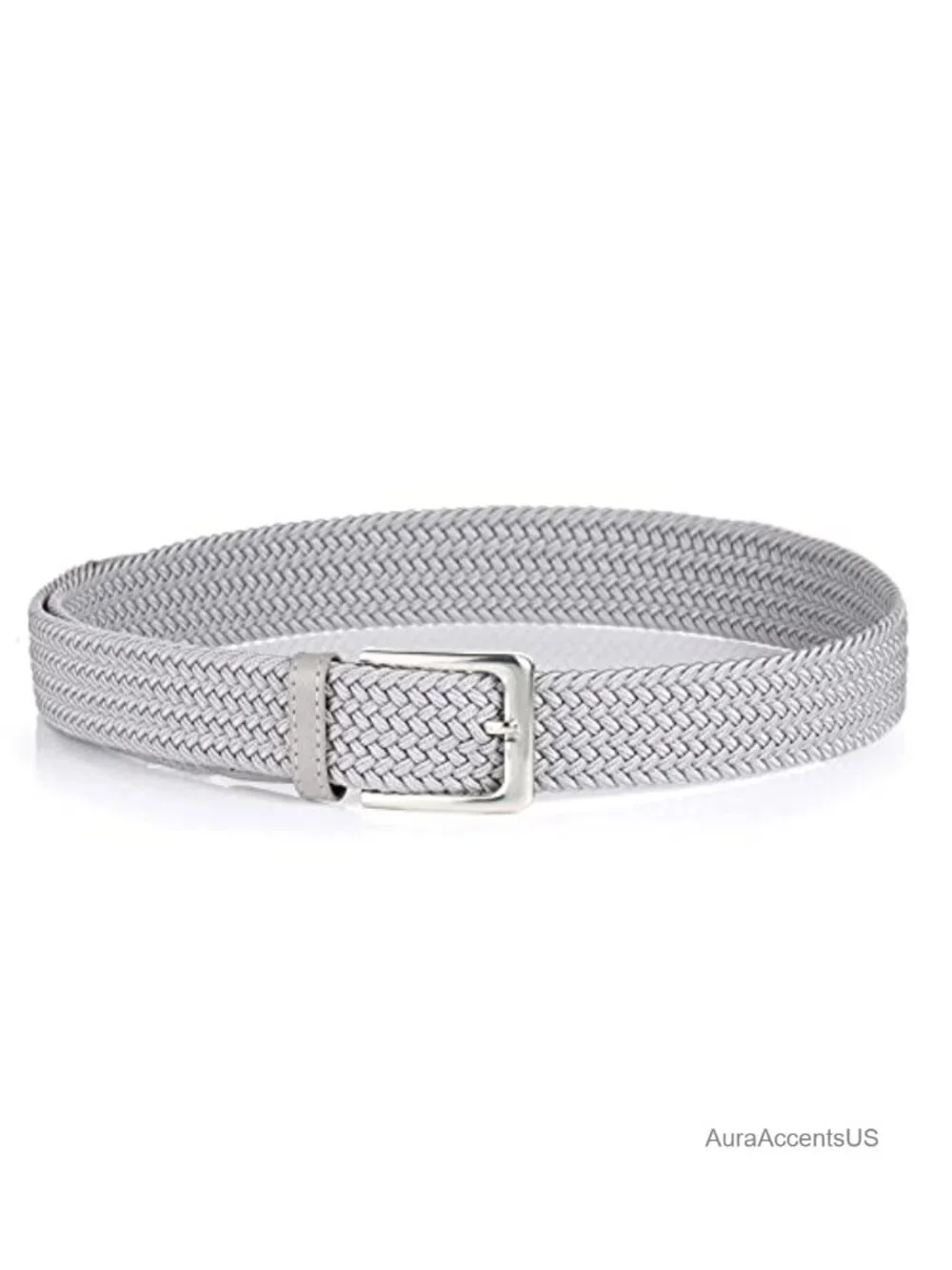 Elastic Braided Golf Belt Men Woven Stretch Belt Casual
